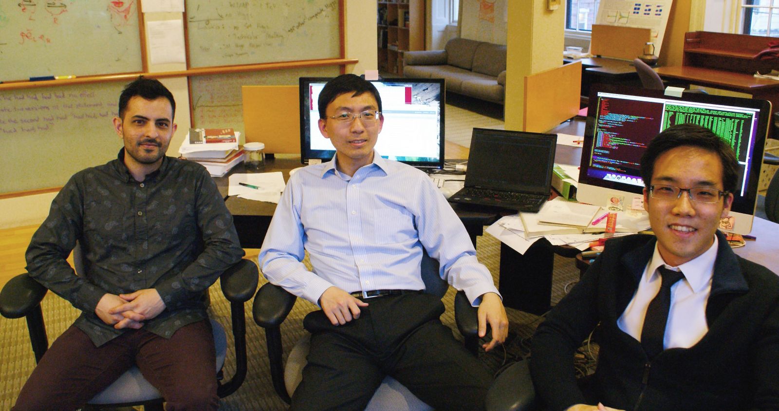 Co-Founders, from left to right, Jason Stockman, Wei Sun, Andy Yen.